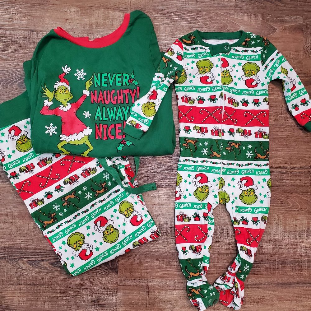 Family Matching The Grinch Pajamas